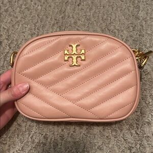 Tory Burch Pink Quilted Crossbody Bag